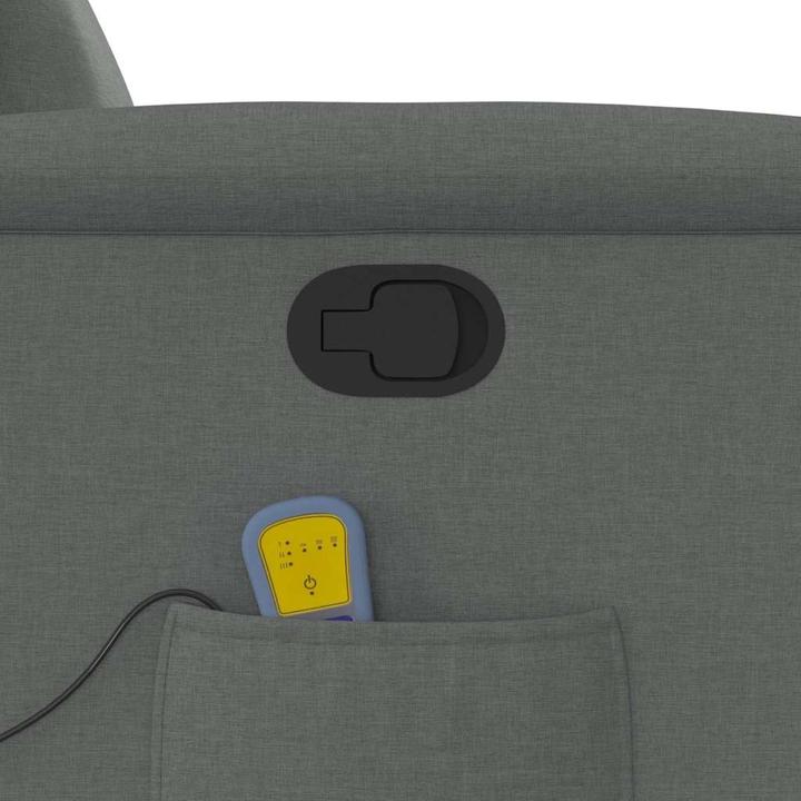 Immagine prodotto vidaXL Poltrona massaggiante con ausilio per la risalita in tessuto grigio scuro