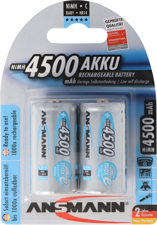 Produktbild Ansmann Baby C (2 Stk., C, 4500 mAh)