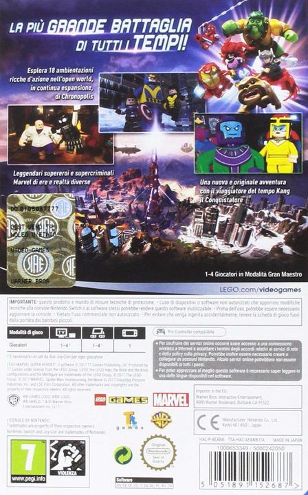 Produktbild WB Lego Marvel Super Heroes 2 (Switch, Switch Lite, Switch OLED, IT)