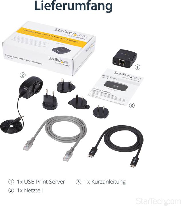 Immagine prodotto StarTech Rete USB Lpr Server Di Stampa Lpr