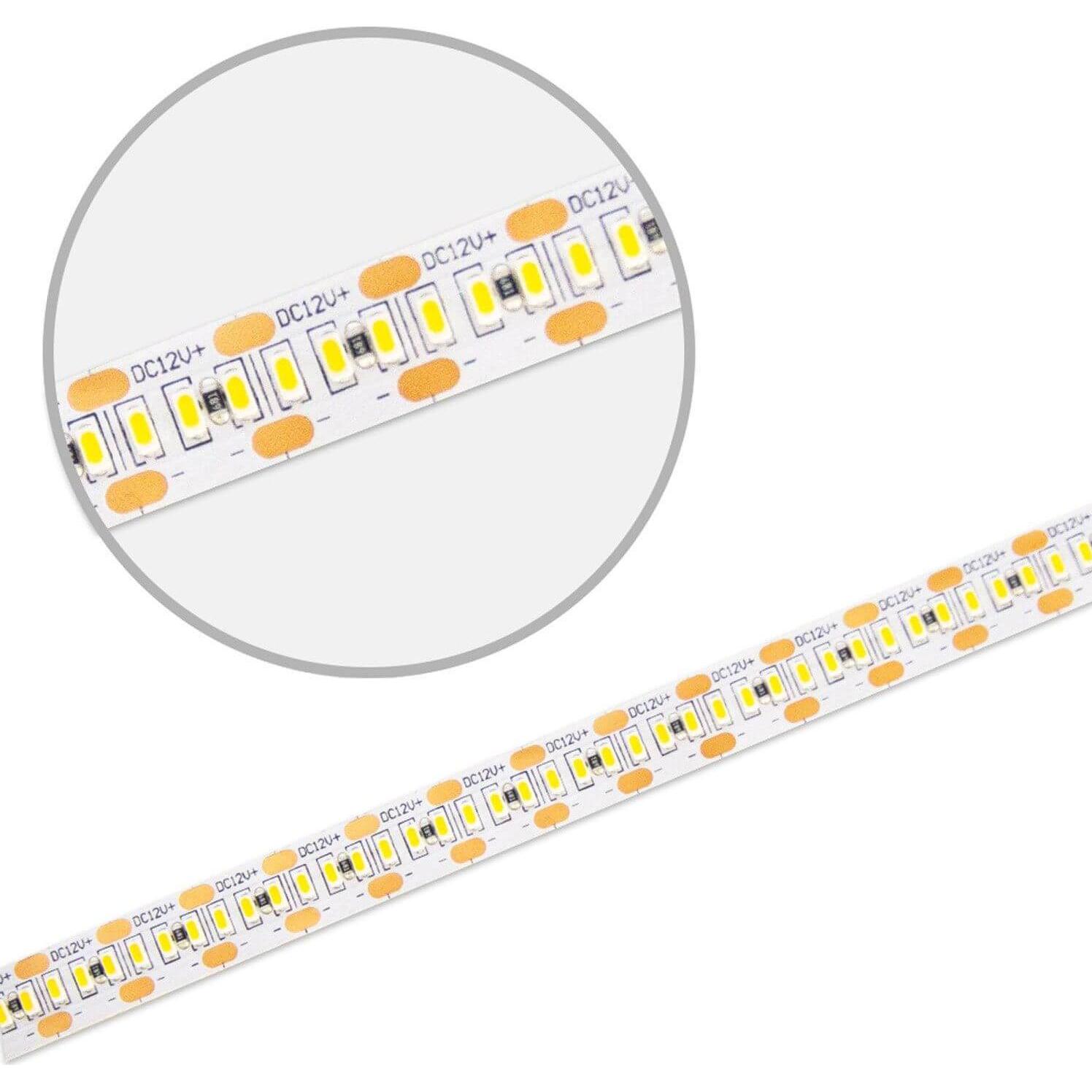Isoled, LED Streifen, LED CRI930 MiniAMP Flexband Streifen, 12V, 6W, IP20, 3000K, 120cm, beids. 30cm Kabel + maleAM (120...