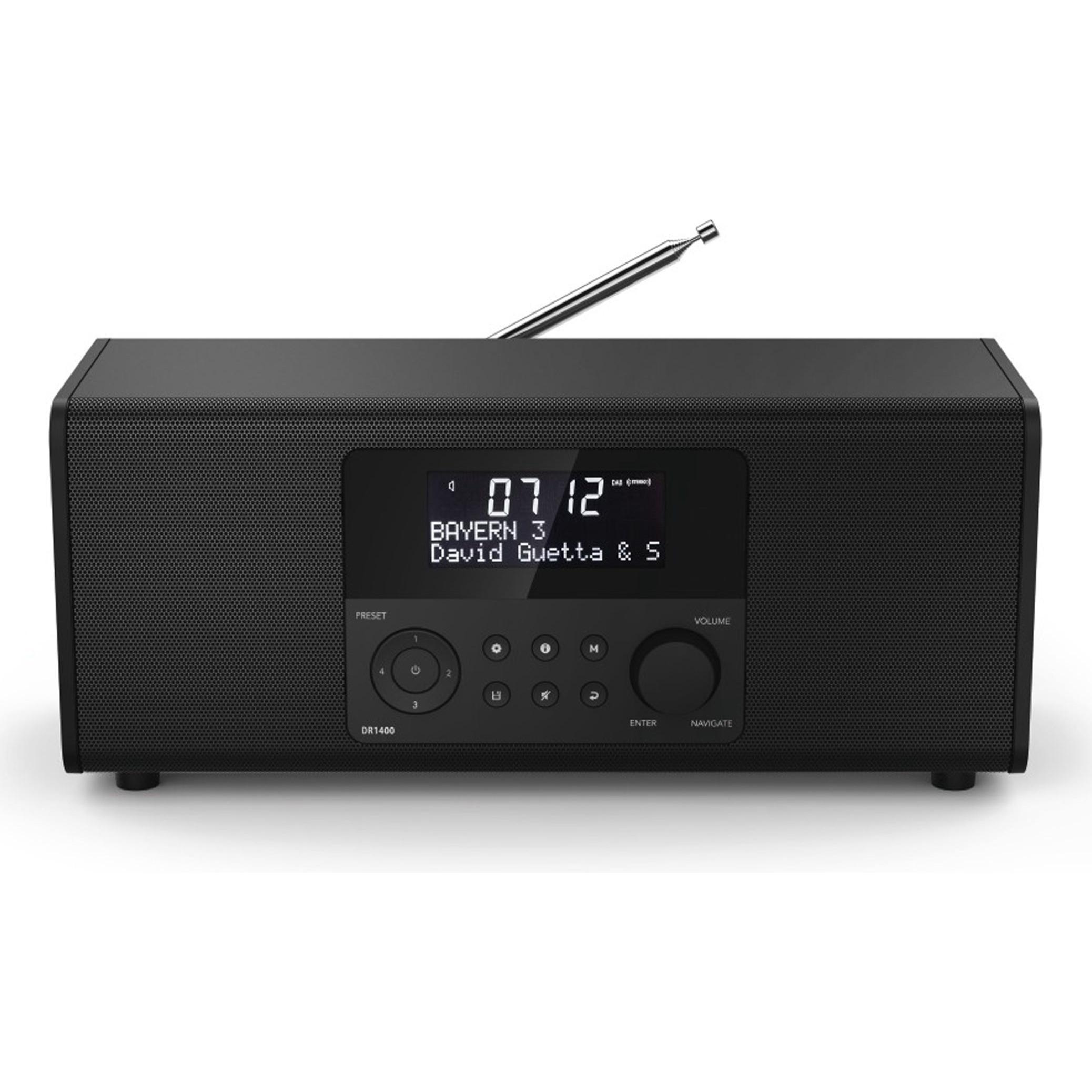 Hama DR1400 (DAB+, FM), Radio, Schwarz