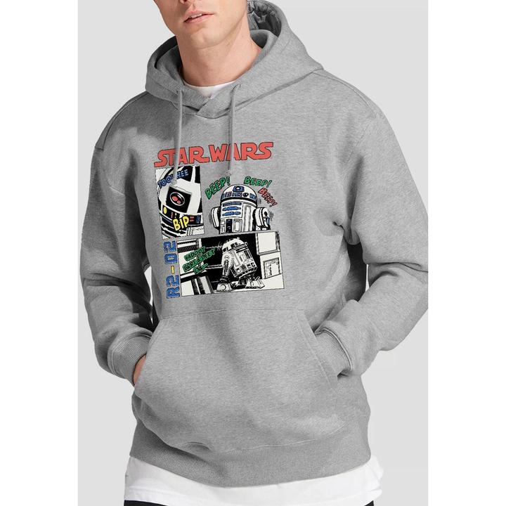 Immagine prodotto Star Wars Beep Boop Felpa con Cappuccio R2-D2 Uomo (M)
