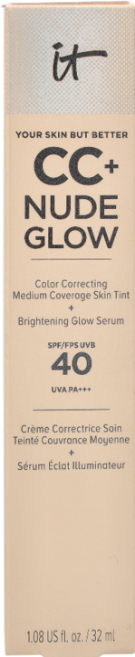 Actual product image It Cosmetics CC+ Nude Glow Correct. Illum. Foundation SPF40 (Neutral Tan)