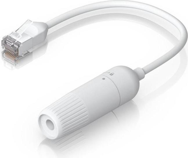Actual product image Ubiquiti UACC-CABLE-EXTENDER-C6A - Patch cable extension, F/UTP, 0.19m, white (F/UTP, CAT6a, 0.19 m)