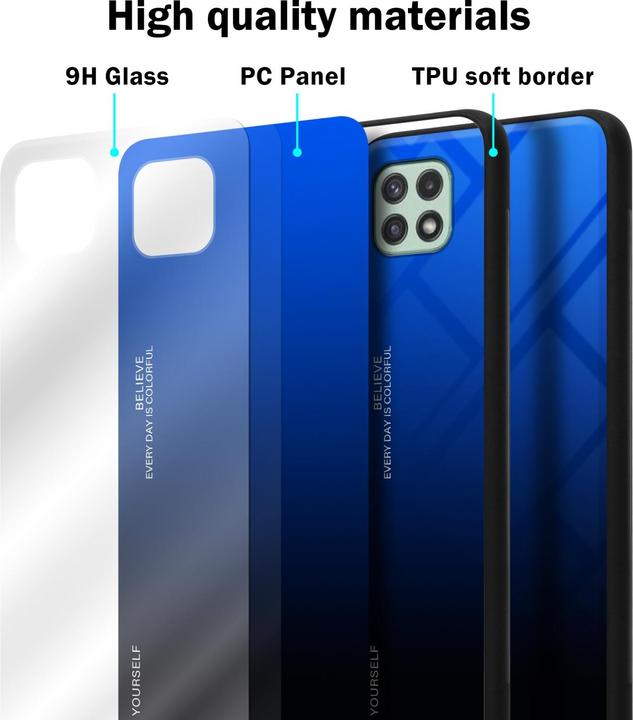 Image du produit Cadorabo TPU 2 couleurs Housse en verre (Samsung Galaxy A22 5G)