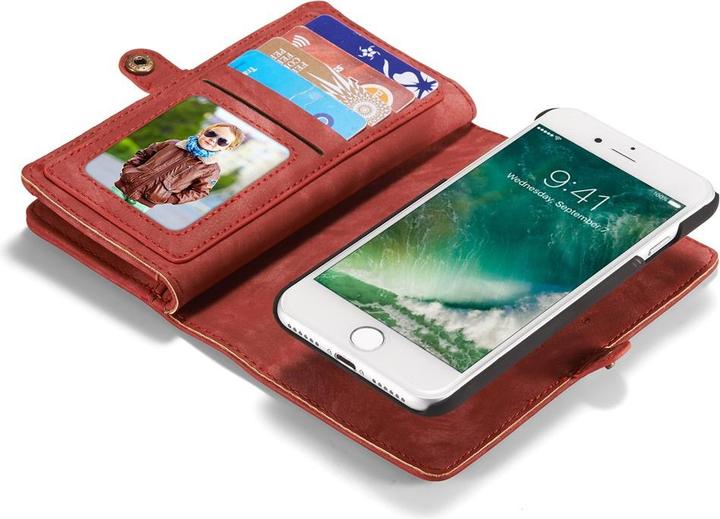 Produktbild Caseme 2 in 1 Retro Wallet Hülle mit Münzfach (Apple iPhone 8, Apple iPhone 7, Apple iPhone SE (2nd Gen), Apple iPhone SE (3rd Gen))