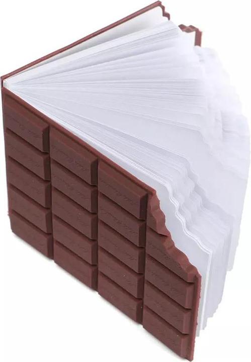 Image du produit Baispo Petit carnet tablette de chocolat (Blanc, Couverture souple)