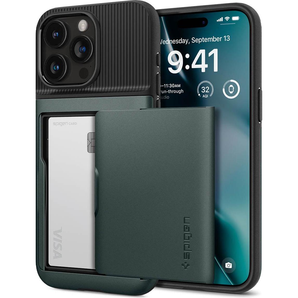 Spigen ACS06731 (Apple iPhone 15 Pro), Smartphone Hülle, Grün