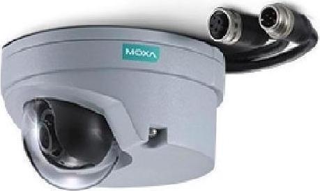 Moxa VPORT P06-1MP-M12-CAM60 - EN50155, HD, compact IP camera, M12 connector, 1 audio-in, PoE, 6.0 mm len