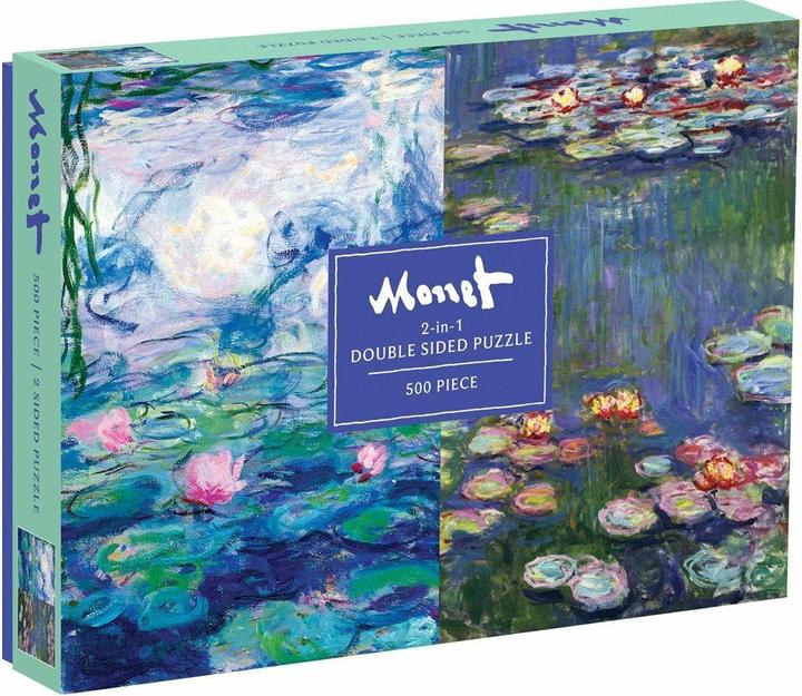 Abrams & Chronicle 58133 - Monet - Zweiseitiges Puzzle, 500 Teile (500 Teile)