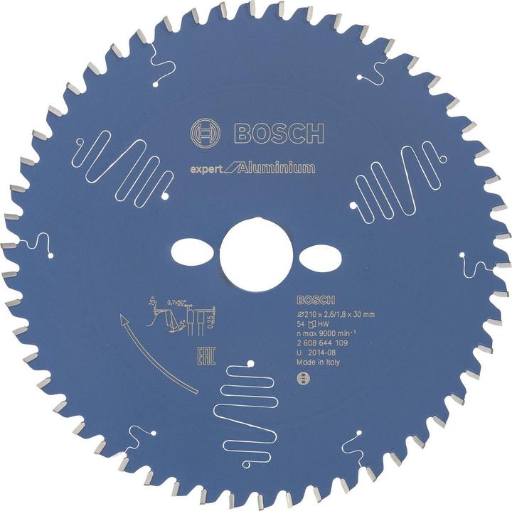 Actual product image Bosch Professional Zubehör Circular saw blade Expert for Aluminium, 210 x 30 x 2.6 mm, 54