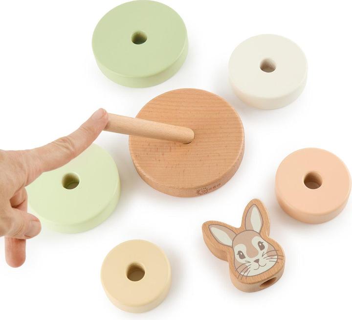 Image du produit Bieco Stapelspielzeug Stapelturm Hase Fine 10 cm x 10 cm x 18.5 cm