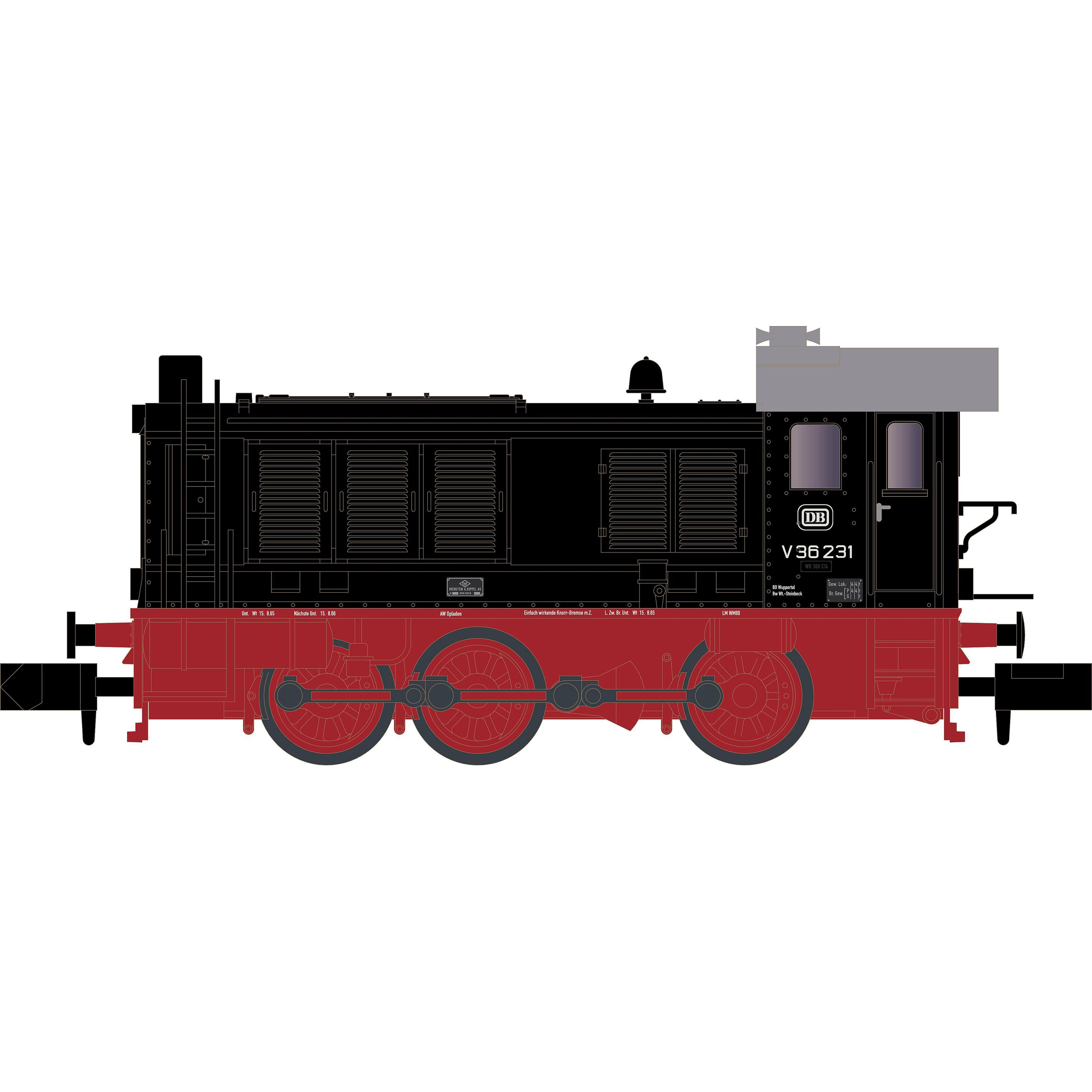 Hobbytrain Diesellok V36 DB Ep.III (Spur N)