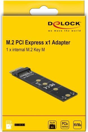Actual product image Delock PCI Express x1 to M.2 Key M Adapter