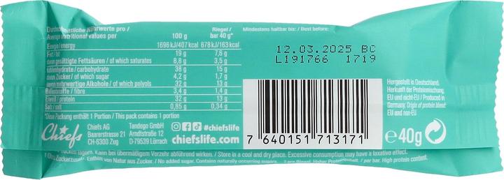 Actual product image Chiefs Protein Core (Peanut Butter, 12 pcs., 40 g)