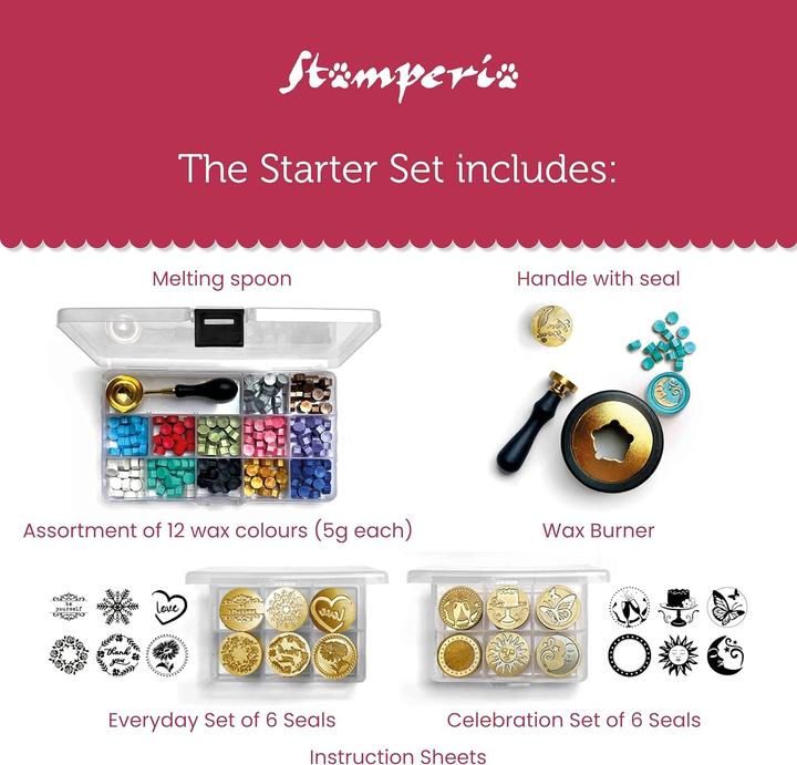 Produktbild Stamperia Wax and Seals Starter-Set