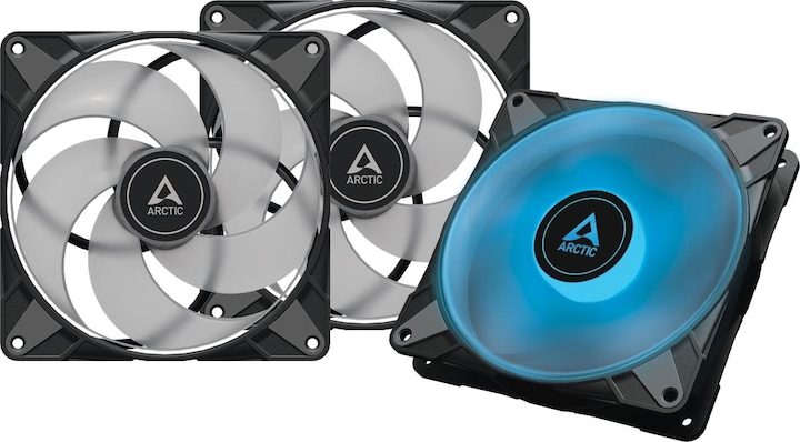 Actual product image Arctic Fan P14 PWM PST RGB 0dB (Black) 3pcs Value Pack (140 mm, 3 x)