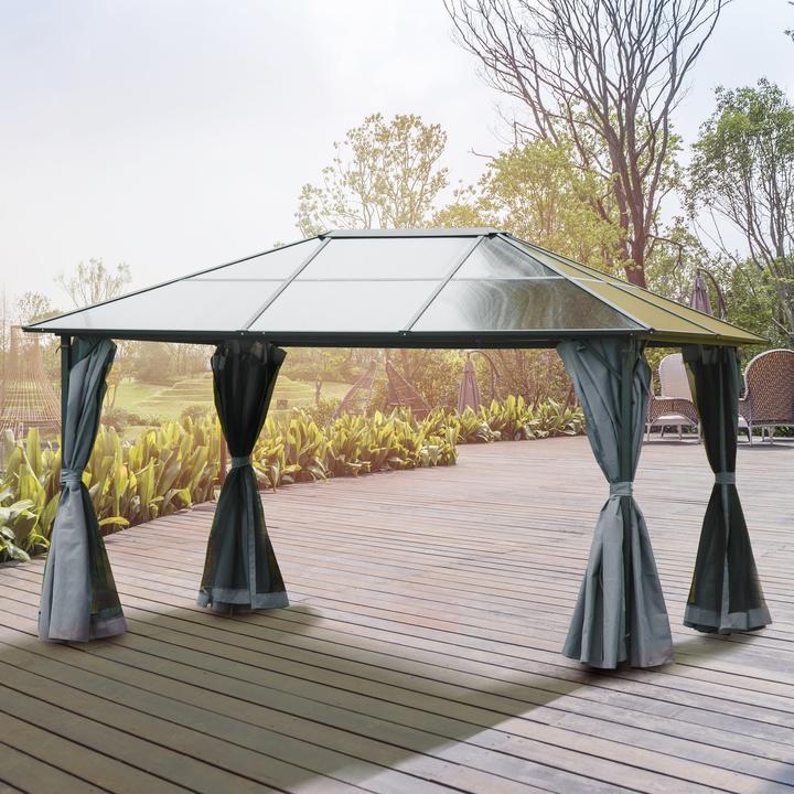 Produktbild Outsunny Gartenpavillon mit Reissverschlüssen (300 cm, 400 cm)