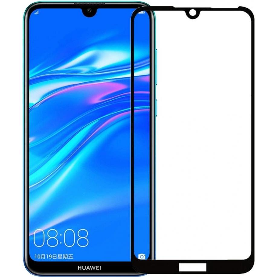 Screenguard Huawei Y7 2019 Full Screen Panzerglas Schutzfolie 2.5D 9H (1 Stück, Huawei Y7 (2019)), Smartphone Schutzfoli...