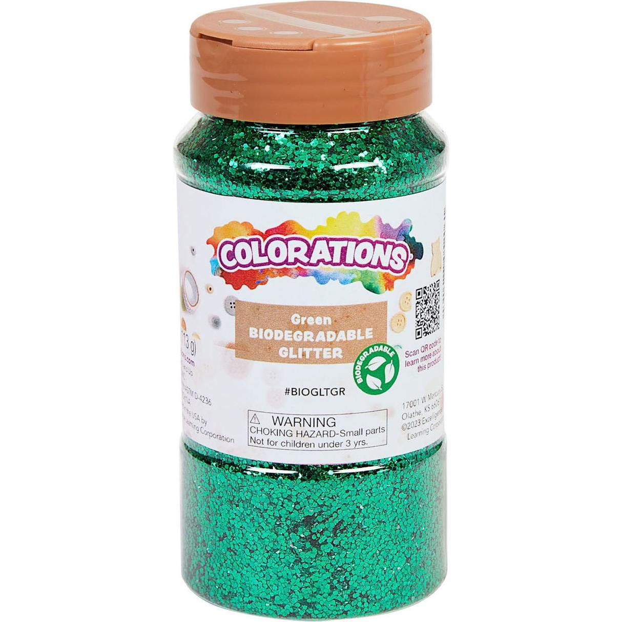 Colorations Colourations - Glitter biodegradabili - Verde, 113 g