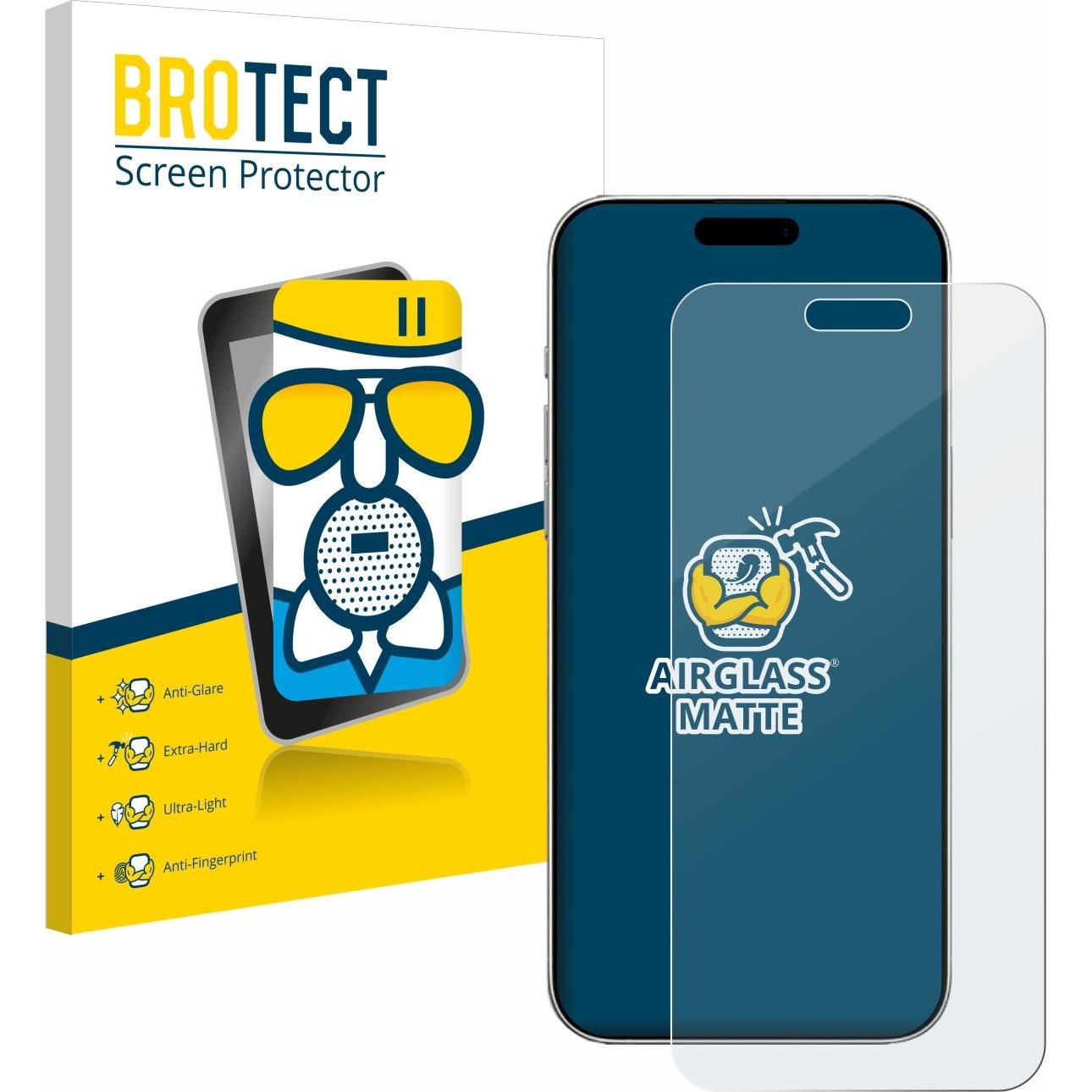 BROTECT Schutzglas Schutzfolie Glas Folie Displayschutz matt (1 Stück, Apple iPhone 16 Plus), Smartphone Schutzfolie, Gr...
