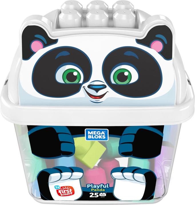 Produktbild Mega Bloks Panda Bausteinbox (25 Teile)