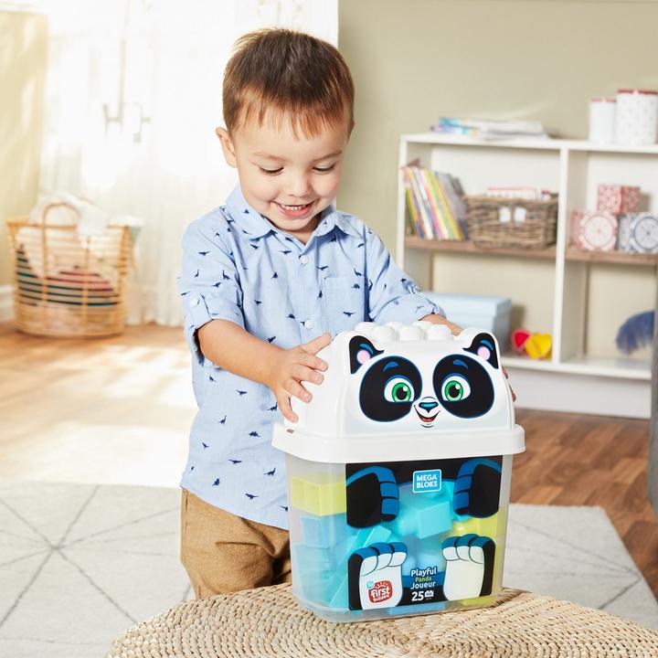 Produktbild Mega Bloks Panda Bausteinbox (25 Teile)
