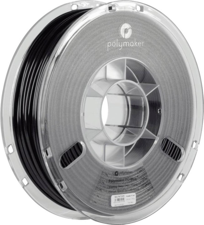 Immagine prodotto Polymaker PC02001 Polymax Tough Filament PC (Policarbonato) alta rigidità, colpo (Carbonio, 1.75 mm, 750 g, Nero)