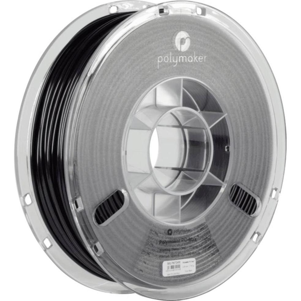 Polymaker PC02001 Polymax Tough Filament PC (Polycarbonat) hohe Steifigkeit, hit (Carbon, 1.75 mm, 750 g, Schwarz), 3D F...