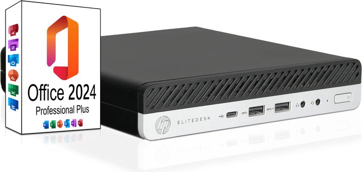 HP EliteDesk 800 G4 Mini PC (16 Go, 500 Go, A / Comme neuf)