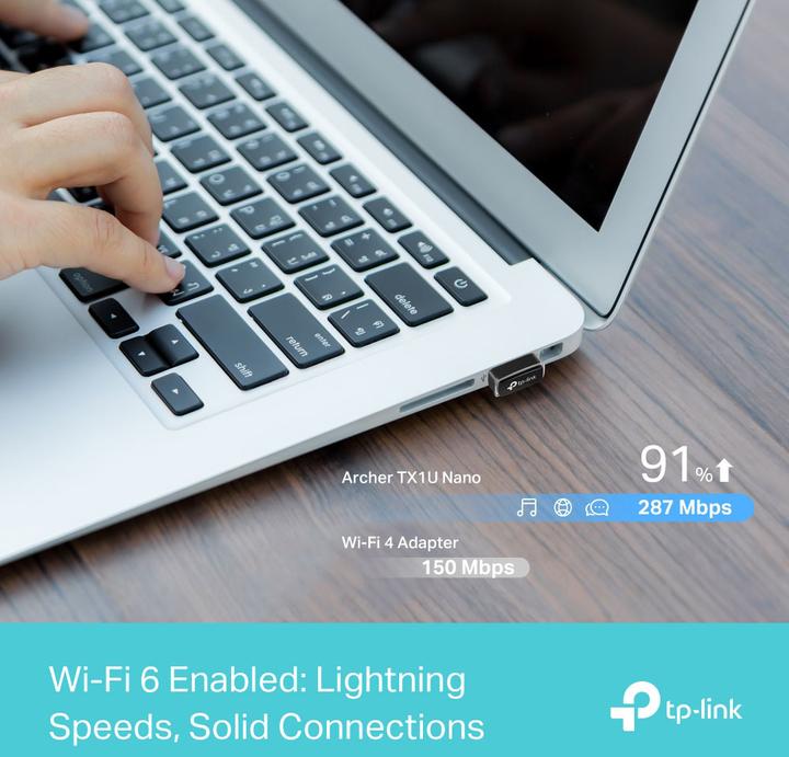 Image du produit TP-Link AX300 NANO WI-FI 6 USB ADAPTER (USB 2.0)