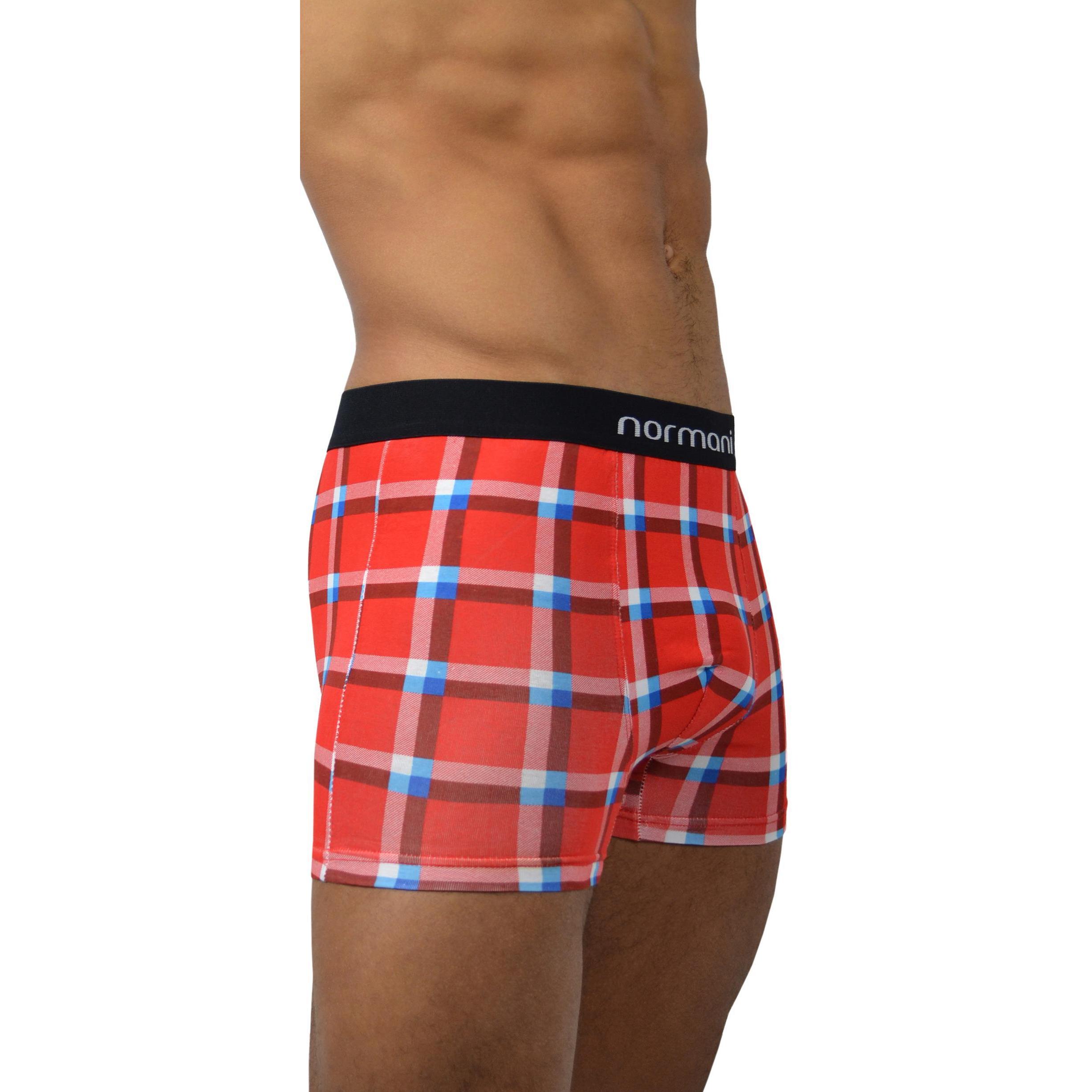 Normani, Herren, Unterhosen, 6 Stück Retro Boxershorts aus Baumwolle, Schwarz, (XXL, 6er Pack)