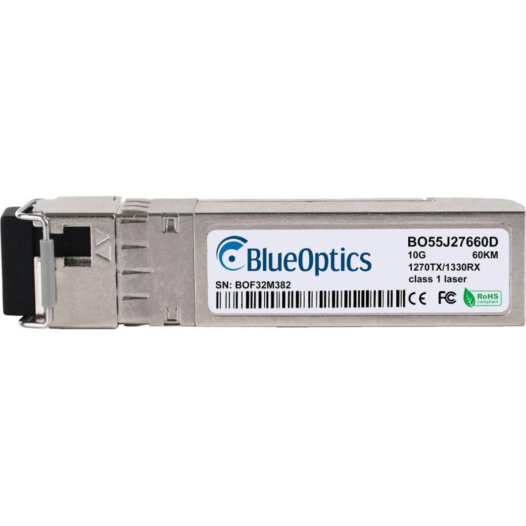 BlueOptics NVIDIA SFP-10G-BX-U-60KM kompatibler SFP+ BO55J27660D, Transceiver, Silber