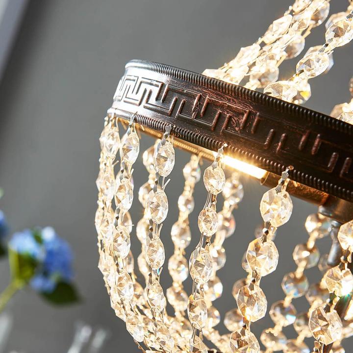 Immagine prodotto Lindby Lampadario Jorve Cristallo/Antique (35 cm)