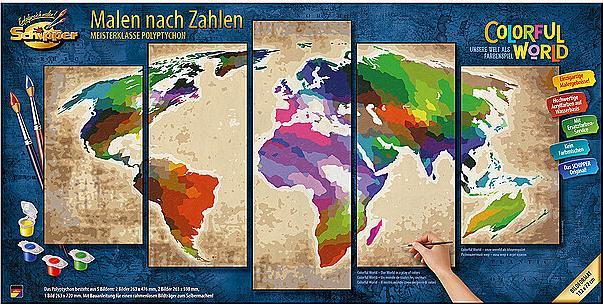 Actual product image Schipper Painting by numbers Colorful World