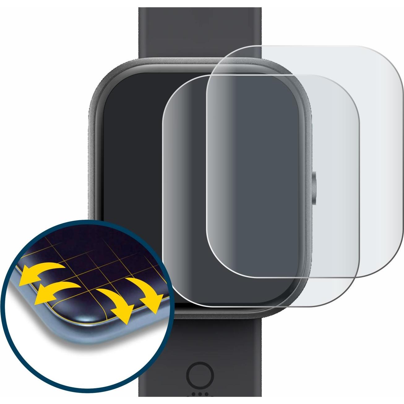 Thumbnail - BROTECT Full-Cover Displayschutz Matt, Smartwatch Schutzfolie, Grau
