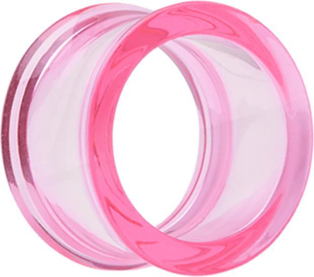 Actual product image Star Piercing Flared tunnel pink (without brass, Acrylic)