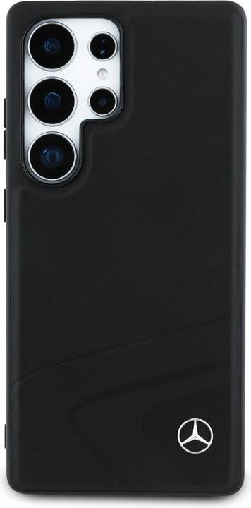 Image du produit Mercedes Leather Horizontal Debossed Curves MagSafe Case for Samsung Galaxy S25 Ultra - Black (Samsung Galaxy S25 Ultra)
