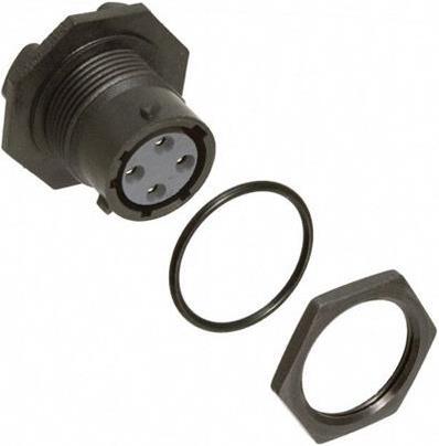 Produktbild Souriau 4 way Jamnut receptacle, socket contacts