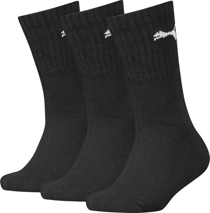 Actual product image Puma Childrens/Kids Logo Crew Socks (Pack Of 3) (pack of 3, 34 - 38)