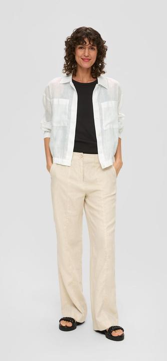 Produktbild s.Oliver Bluse Blusenjacke aus Leinen (48)