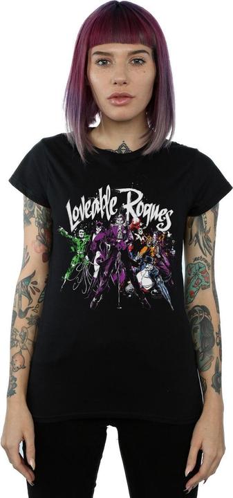 Immagine prodotto Maglietta da donna/ragazzo Batman Loveable Rogues in cotone (XL)