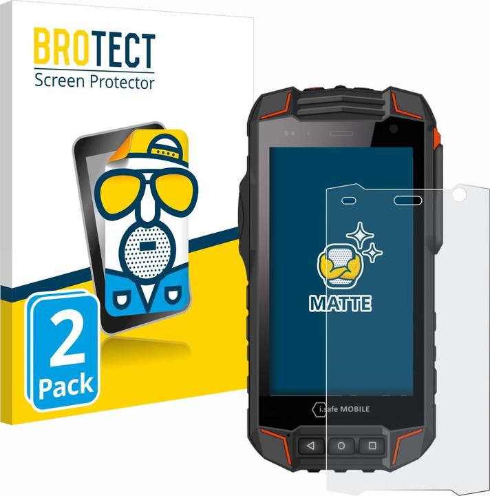 Actual product image BROTECT Anti-glare screen protector matt (2 Piece, i.safe Mobile IS530.1)