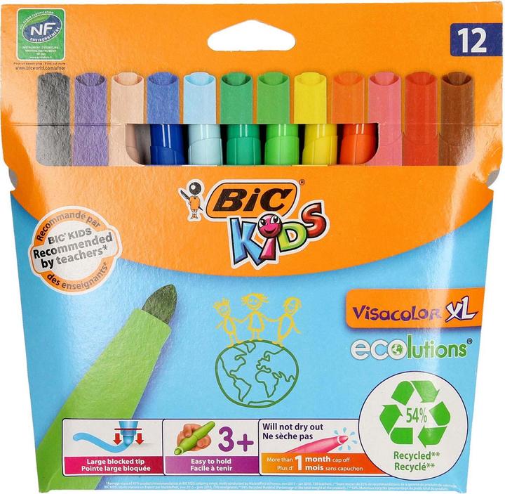 Produktbild Bic Kids Visacolor XL Ecolutions (12x)