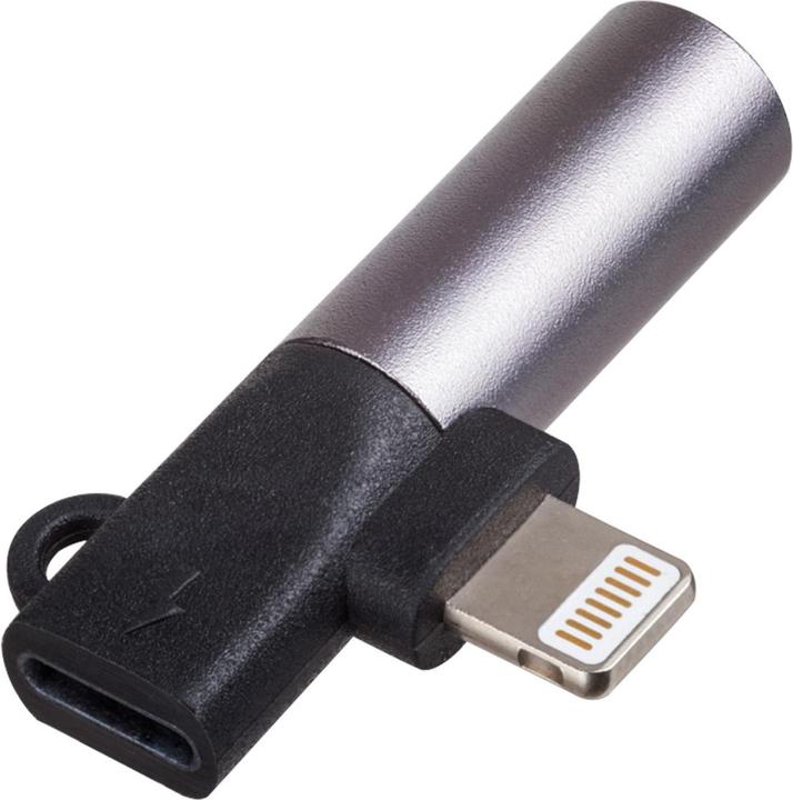 Produktbild Akyga Adapter AK-AD-63 Lightning (m) / Lightning (f) / Klinke 3,5 mm (Lightning, 3.5mm Klinke)