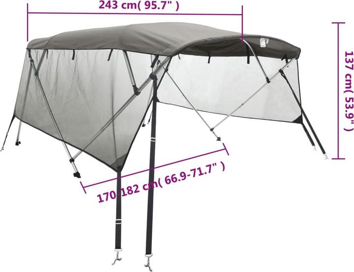 Actual product image vidaXL Bimini-Top