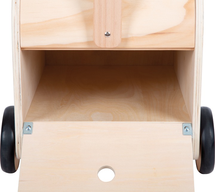 Actual product image small foot Toy Box with Wheels Zebra "Wildlife
