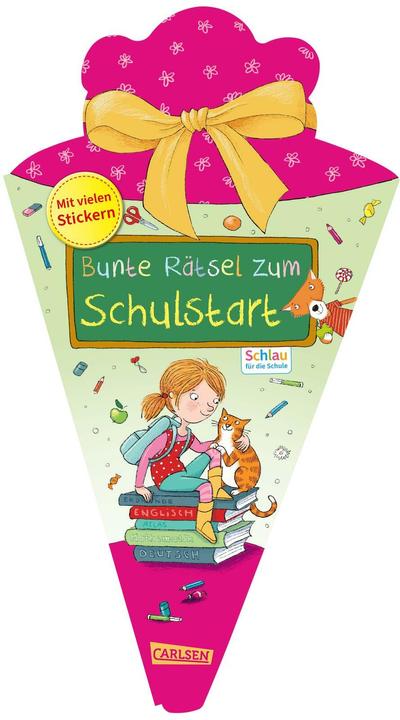 Image du produit Schlau für die Schule: Bunte Rätsel zum Schulstart (Schultüte 2025 rosa) (17.30 cm, 1 x)