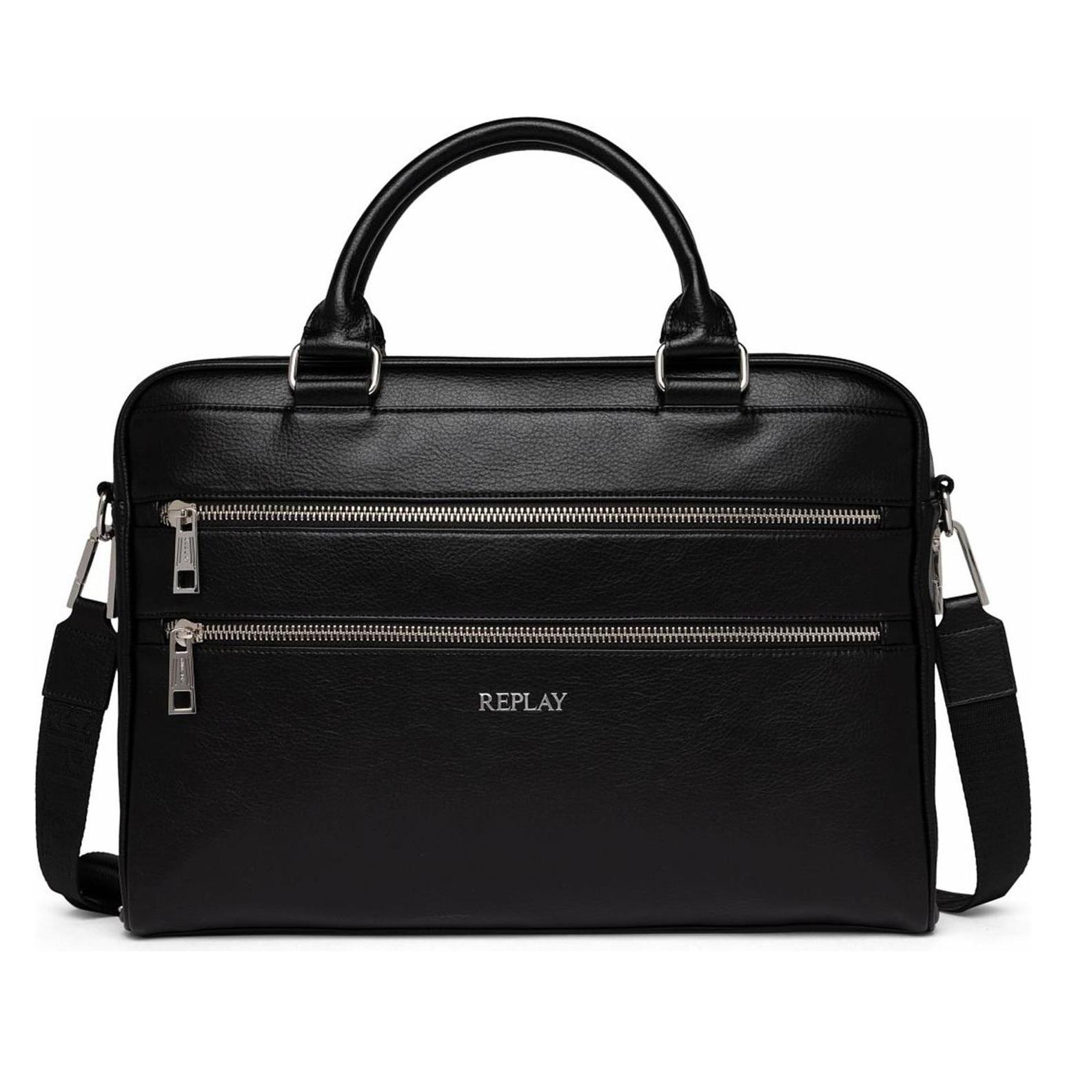 Replay FM3674A0132F, Notebooktasche, Schwarz
